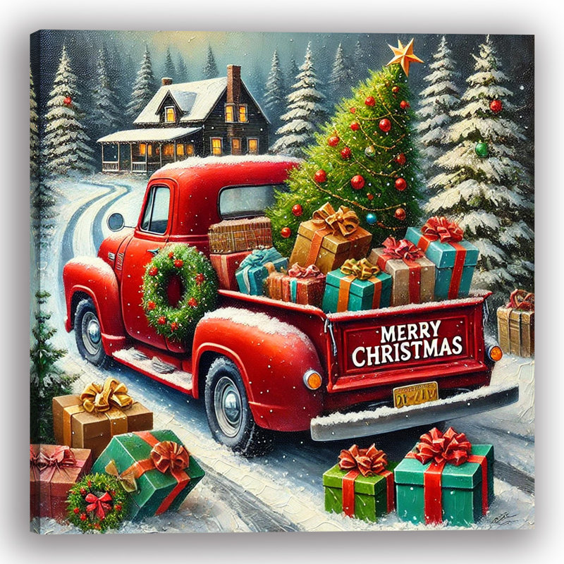 Art mural sur toile Winter Wonderland, H 20 po x l 20 po