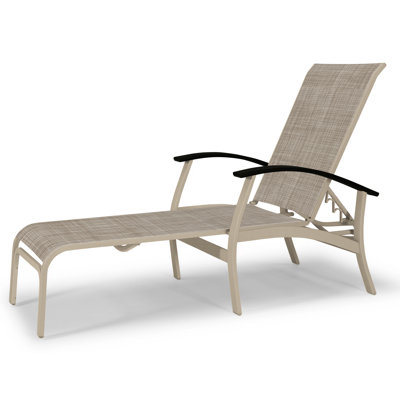 Askar Outdoor Rust-Resistant Metal Chaise Lounge