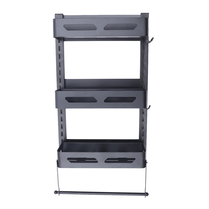 Wall Spice Rack with Adjustable Racks
