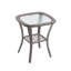 Ensemble de chaises à bascule pivotantes pour l'extérieur 3 pièces, ensemble de conversation pour terrasse berçante à 360 degrés avec coussins épaissis et table basse en verre pour la cour