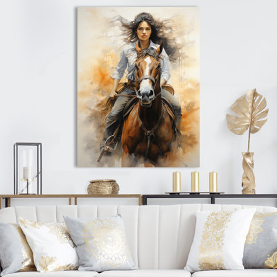 Asadullah " Cowgirl Riding With Grace "