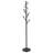 Black Coat Rack with 18 Hooks