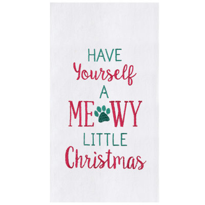 Cotton Embroidered Tea Towel Kitchen Towel