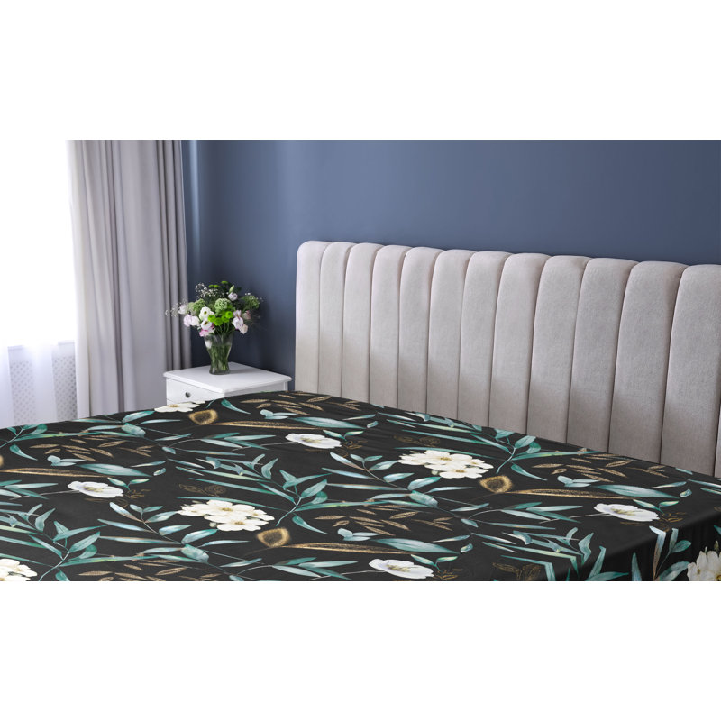 Drap-housse à motif floral Ambesonne Hibiscus exotique