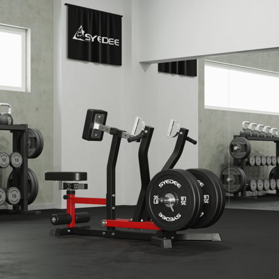 Machine de rangées Mikolo, résistance à la plaque, accoudoirs indépendants et poignées à double prise pour le gymnase à domicile