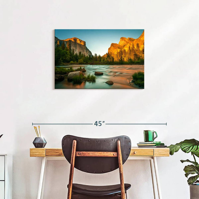 Alvord Yosemite Sunset River, 20" H x 30" W