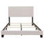 Lit simple ivoire avec garniture cloutée-1549362232