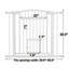 Pet Barrier with Walk-Through Design, Includes Broad Opening and Built-In Cat Door