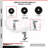 4 Inch Phenolic Caster Set with Ball Bearings 2 Swivel 2 Rigid SCC