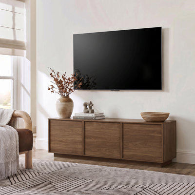 Modern 55.1"W TV Standwith Storage, Entertainment Center for TVs up to 65"