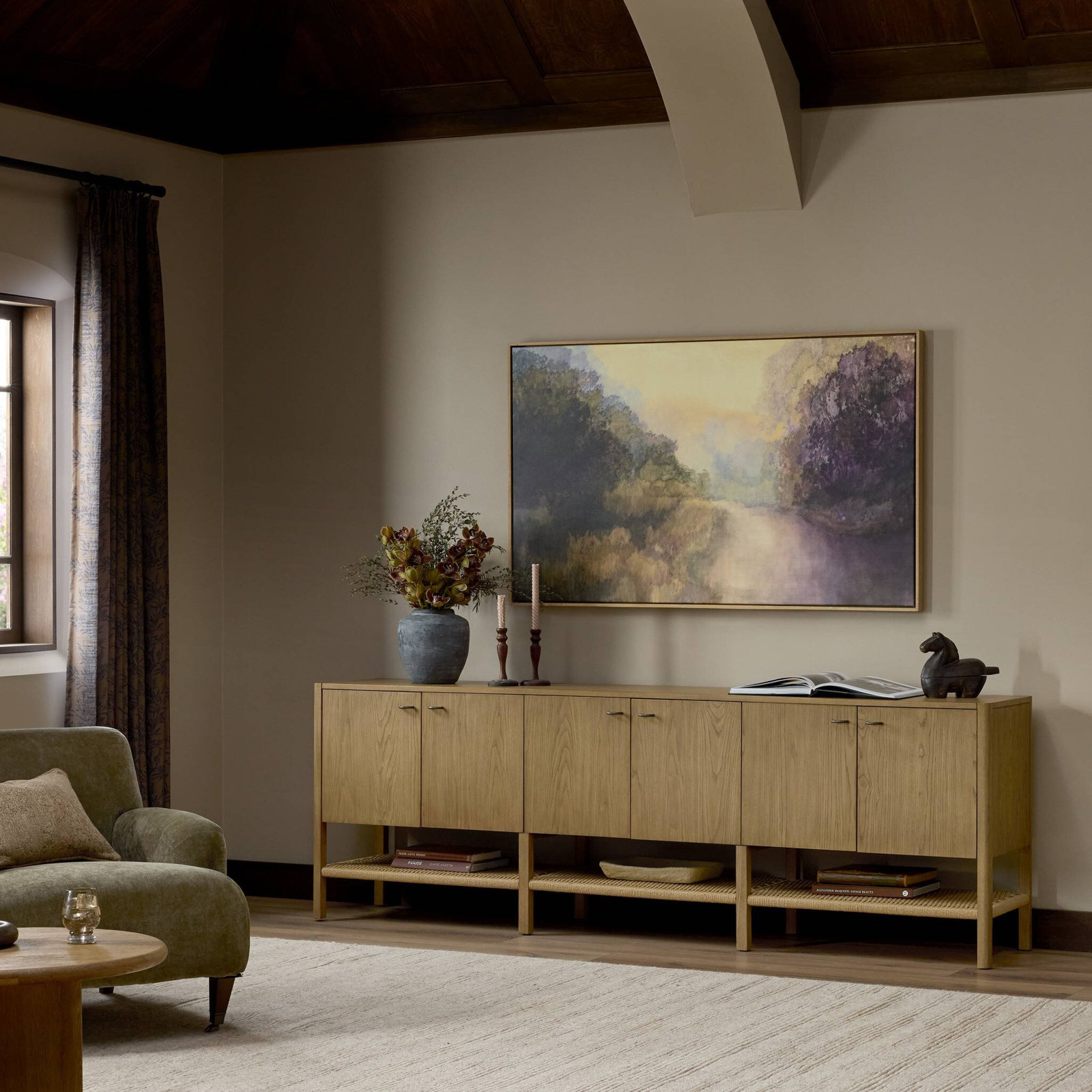 6-Door Sideboard Cabinet
