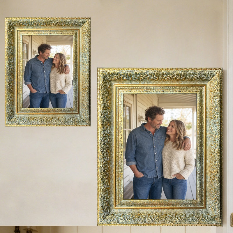 Cadre photo sophistiqué doré antique 1 pièce 11 po x 14 po 1PC, Antique Gold, 1, 11" W x 14" H