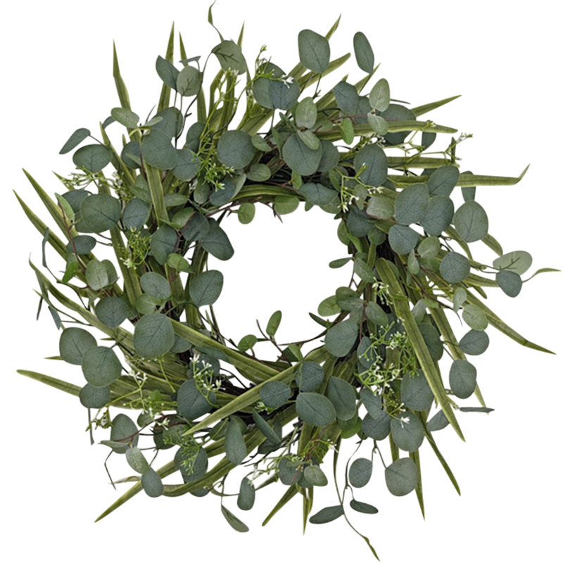 24 Inch Eucalyptus Wreath for Front Door