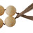 Decorative Resin Beaded Garland Sculpture Home Decor - Contemporary Shiny Beads for Table Accent or Living Room Decorations - Ivory & Tan-113164170