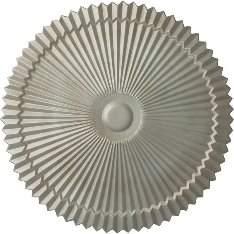 Médaillon de plafond 24 po x P 3 po Shakuras (convient aux auvents de 5 po ou moins), Doré Flash