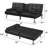 Siomarily 66'' Wide Faux Leather Convertible Upholstered Reclining Sofa with Cup Holder-237244199