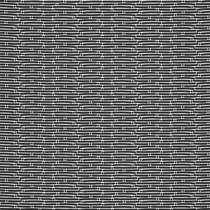 Dot Dash Fabric, Black
