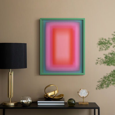 «Vibrant Aura II», reproduction encadrée - bois massif