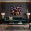 Légumes, art mural mashua sur toile mauve-982709649