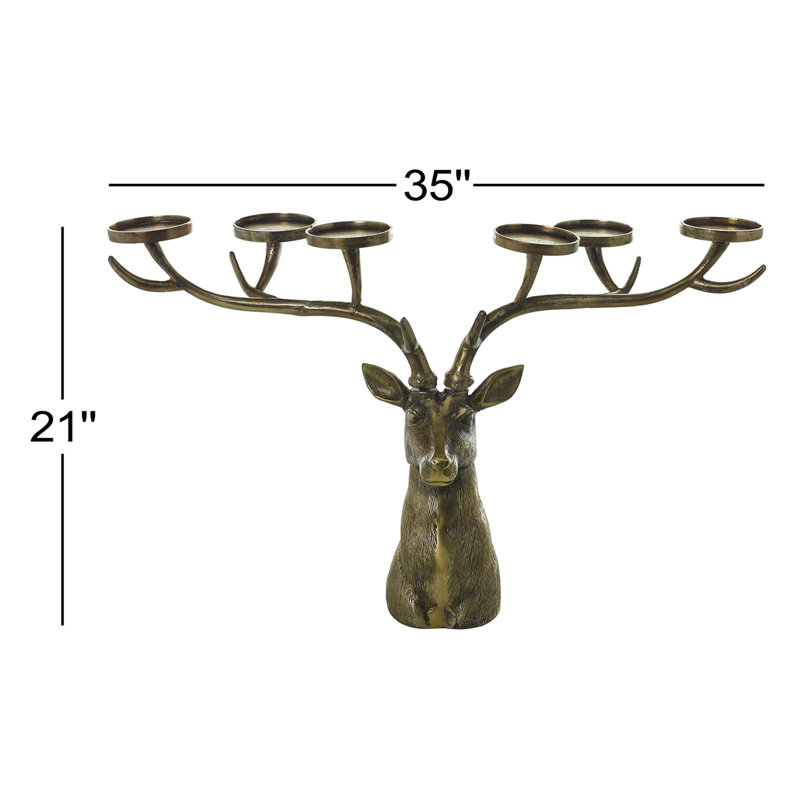 21'' H Metal Tabletop Candelabra