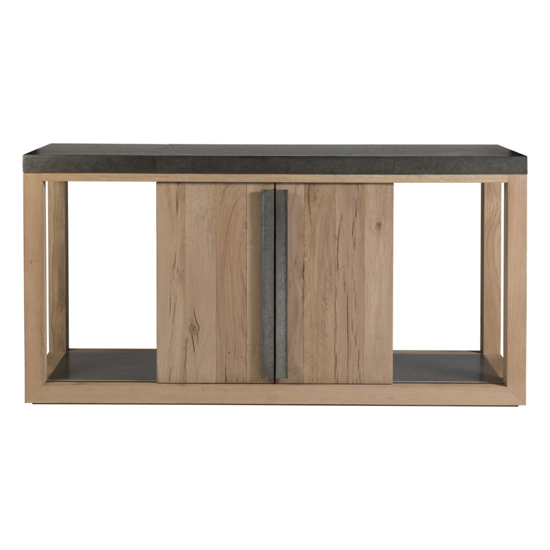 Contemporary Verite 68'' Gray-Brown Oak Media Buffet