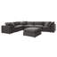 Alberto Modern Cloud Down Filled Oversized Sectional Couches With One Ottoman-1353984938