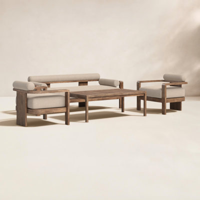 Camberly Eucalyptus 5 - Person Patio Conversation Set with Cushions