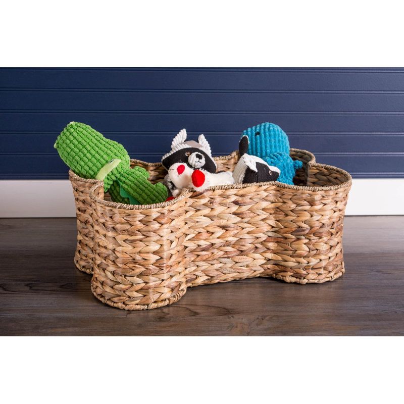 Tucker Murphy Pet™ Cambridgeshire Wicker Decorative Basket, 7.5" H x 17.75" W x 11" D, Brown