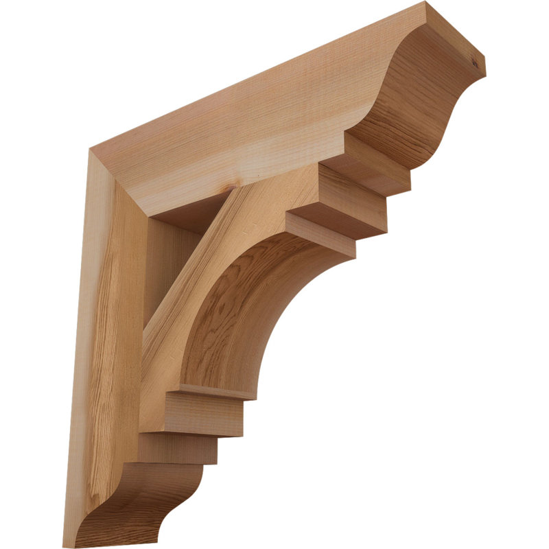 Support Merced, Cèdre rouge de l'Ouest (lisse), 16"H x 3.5"W x 16"D