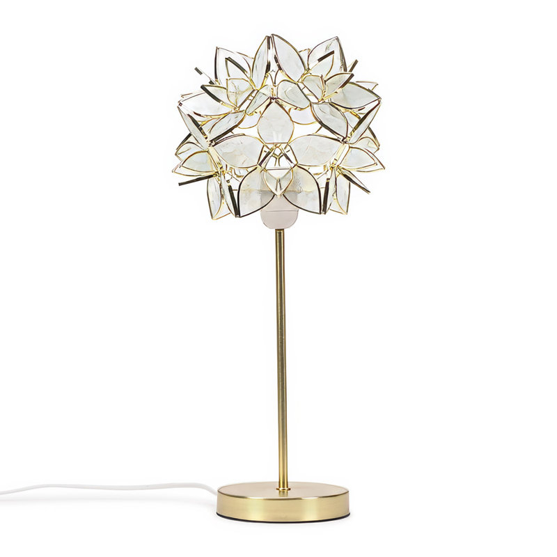 Clementina Metal Table Lamp, Yes, White, LED