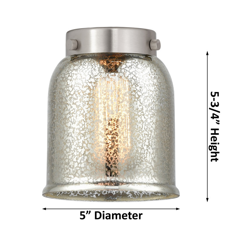 Éclairage pour meuble-lavabo à 2 lumières à intensité variable Corralitos, Plaqué couleur fumée, Nickel poli