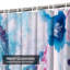 Rideau de douche rose avec 12 crochets-129038538