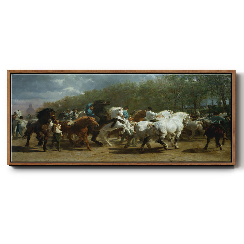 The Horse Fair - Toile encadrée, H 20 po x l 50 po
