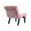 Chaise de salon confortable en velours rose avec coussin éponge et pieds confortables - Décoration intérieure-942737059