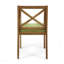 Ensemble de 2 chaises de patio avec 2 coussins verts