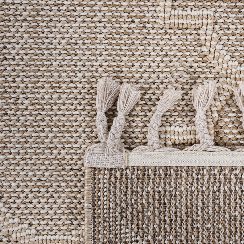 Loom & 4X6 Cream Area Rug - Stain-, Non-Shedding, For A Relaxing Living Indoor/Outdoor Stain , Cozy Home And Outdoor