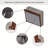 23 inch electric fireplace insert, ultra thin heater with crystal & realistic flame, remote control