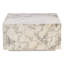 Giza 32" Drum Coffee Table in Alabaster Marble
