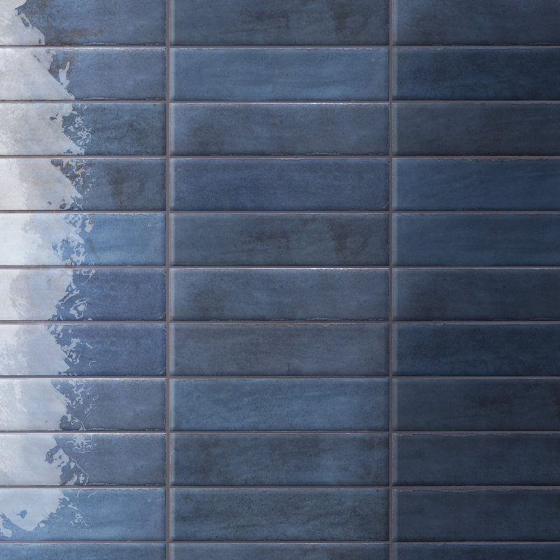 Tribeca Studio 2-3/8 in. x 9-5/8 in. Porcelain Wall Tile, Blue