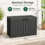 Boîte de rangement pour l'extérieur en résine durable de 50 gallons, idéale pour les meubles de jardin-131658053-131658055