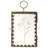 Metal Single Picture Frame Set in Brown