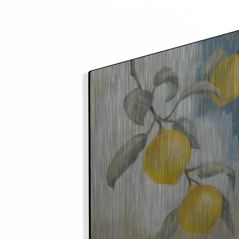 Art mural luxueux «Lemons From The South 1» par Silvia Vassileva, 12 po x 12 po