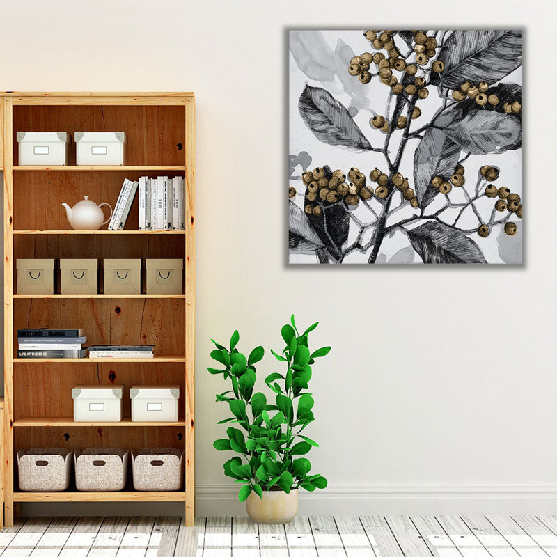 Holly Shadow I - reproduction d'art sur toile, H 40 po x l 40 po