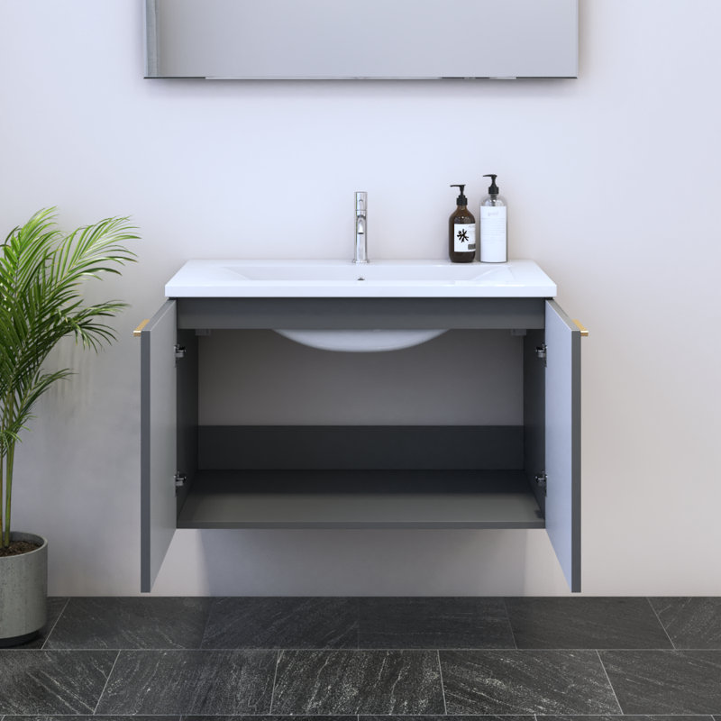 Madera 04 Vanity, Gray