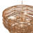 4-light Natural Rattan Tiered Pendant Light