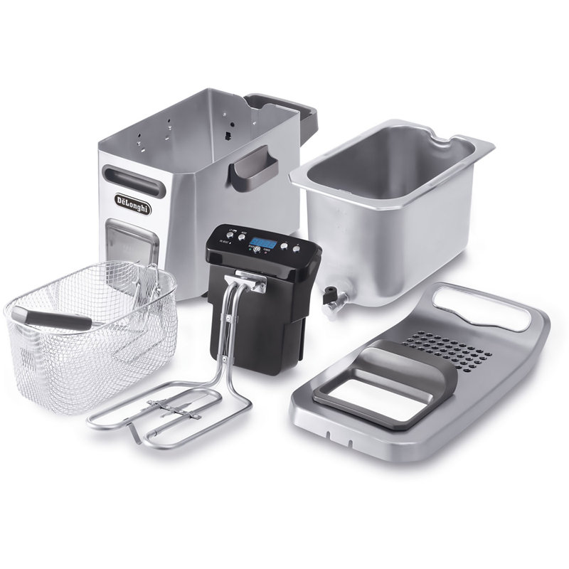 DeLonghi Stainless Steel Digital Deep Fryer with Easy Clean System