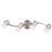 Raftery 26.5 in. 4 -Light Fixed Track Kit with and-30000188