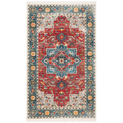 Tapis rouge / bleu Herblay