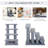 Basilton Multi-Level 4 Tier Pet Stairs Dog Cat Climber Sleeper Cat Scratch Post-92615654