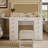46’’ L Large Modern Style Makeup Vanity Desk With Mirror, LED Lights And Power Outlet, 11-Drawer Vanity Set With Stool-563995458